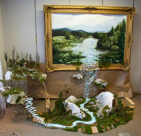 Artistul Gregory Euclide dovedeşte că un tablou nu trebuie să fie perfect plat. Vezi aici picturi 3D de excepţie 157681