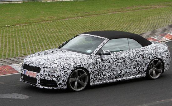 Imagini-spion de la testarea prototipului Audi Cabriolet RS5