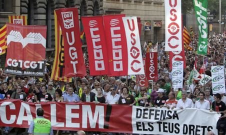 Noi proteste de amploare la Madrid faţă de planul de austeritate al guvernului