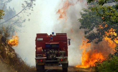 Prahova. Incendiul de ieri de pe Muntele Babeş s-a extins pe aproape 150 de hectare