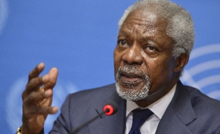 Kofi Annan a demisionat din funcţia de emisar al ONU şi al Ligii Arabe în Siria