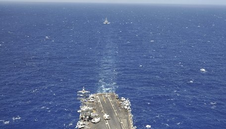 O unitate navală rusă de luptă a efectuat exerciţii tactice cu muniţie reală în Mediterană