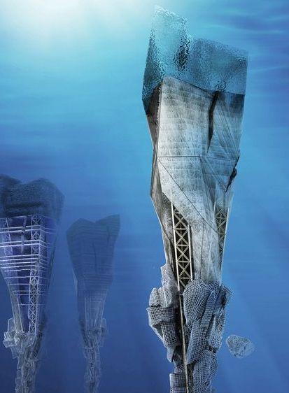 Zgârie-marea, oraşul plutitor al viitorului. Maşinăria &quot;verde&quot; va avea propria sursă de energie şi apă 163284