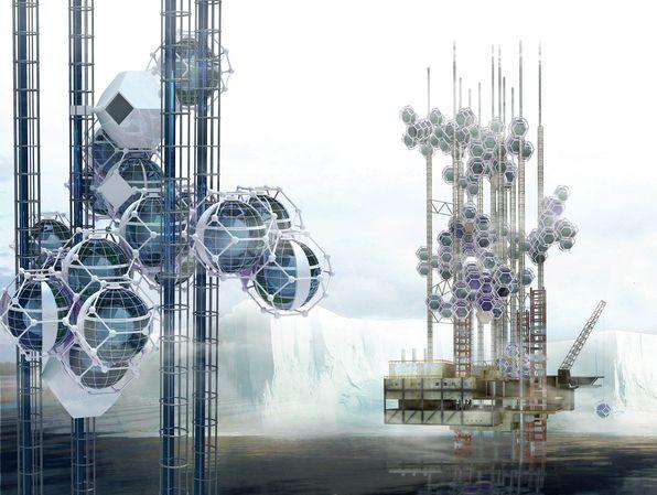 Zgârie-marea, oraşul plutitor al viitorului. Maşinăria &quot;verde&quot; va avea propria sursă de energie şi apă 163286