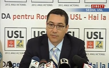 Ponta: USL va face plângeri penale împotriva liderilor PDL. Vor fi mii de plângeri în ţară