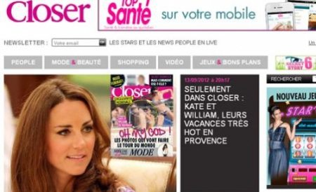 Revista Closer a predat originalele fotografiilor topless cu prinţesa Catherine