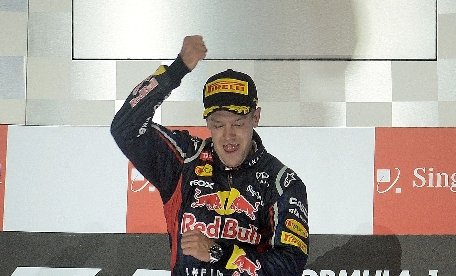 Sebastial Vettel a câştigat MP al statului Singapore