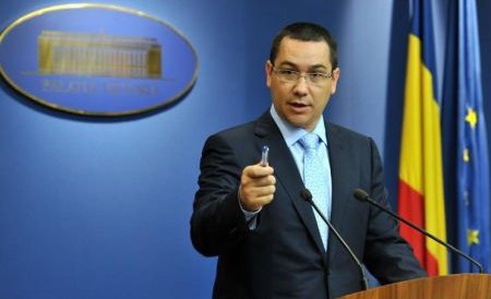 Ponta: FMI ne va sprijini să continuăm proiectul de asanare şi însănătoşire a Oltchim