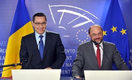 Ponta după întrevederea cu Schulz: România a depăşit criza politică. Ambele tabere şi-au învăţat lecţia 