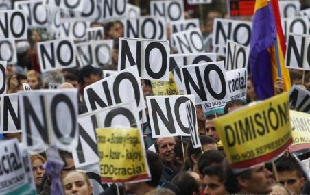 Nouă manifestaţie la Madrid împotriva austerităţii, la apelul mişcării indignaţilor