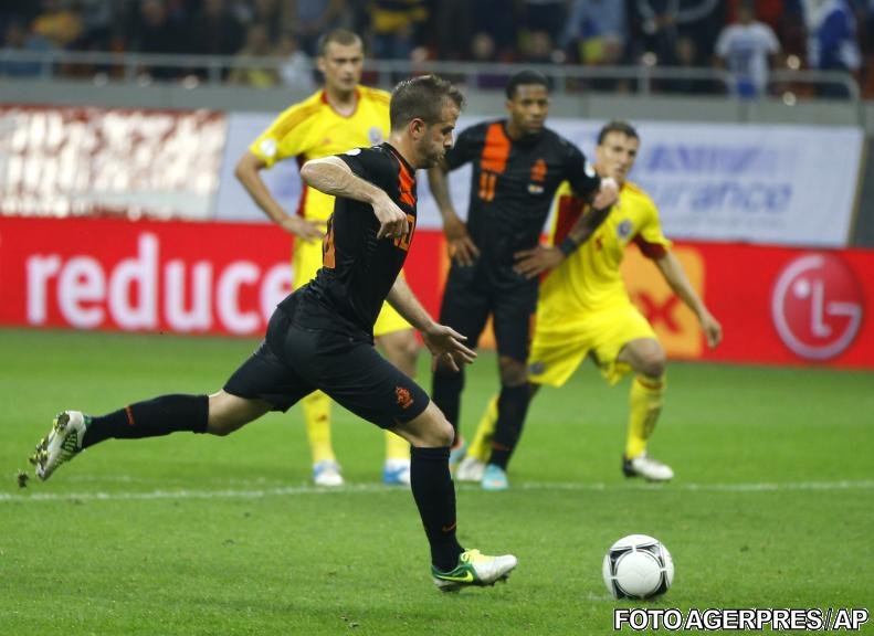 România a fost învinsă clar de Olanda în preliminariile CM 2014, scor 1-4
