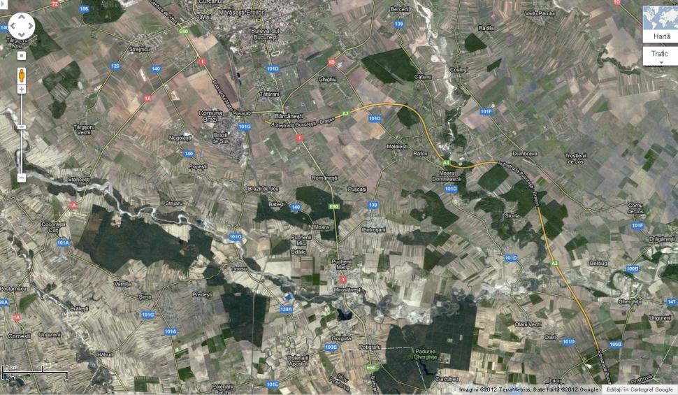 Google „a terminat” la timp autostrada Bucureşti-Ploieşti, constructorii NU. Vezi traseul complet al A3 173347