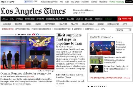 Los Angeles Times votează cu Obama: &quot;El merită un al doilea mandat&quot;