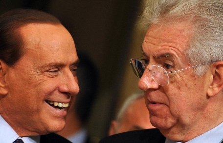 Presa italiană, îngrijorată pentru executivul lui Mario Monti, după declaraţiile lui Silvio Berlusconi