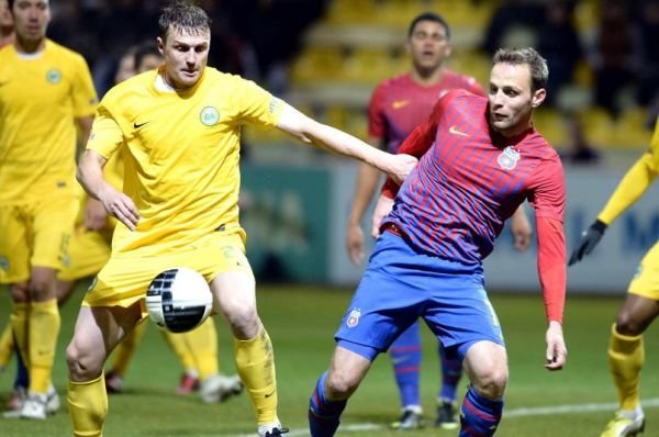 Steaua a fost eliminată de Concordia Chiajna în optimile Cupei României, la loviturile de departajare