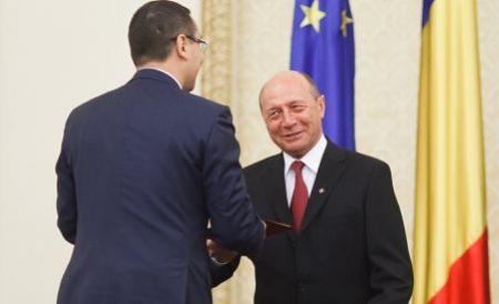 Traian Băsescu, faţă în faţă cu Victor Ponta. Cei doi au căzut de acord asupra bugetului pe 2013