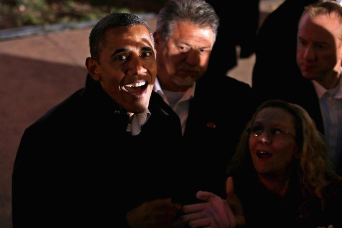 FOTOREPORTAJ. Barack Obama, omul cu o mie de feţe. Reacţiile preşedintelui american de care au râs mii de oameni 178060