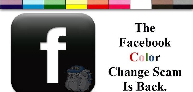 &quot;Vrei să schimbi culoarea profilului de Facebook?&quot; Este un VIRUS care salvează datele tale PERSONALE