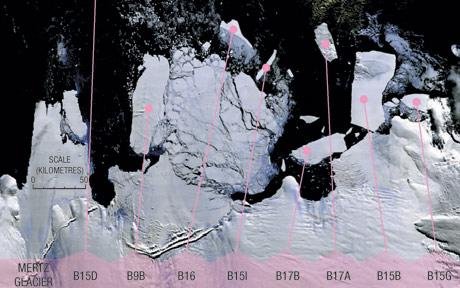 Imaginea din Antarctica, urmărită de NASA. Un gheţar mare cât New York-ul se va desprinde din banchiză