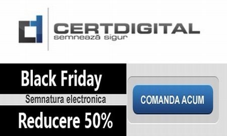 (P) Ofertă de semnătură electronică cu ocazia Black Friday, de la Cert Digital