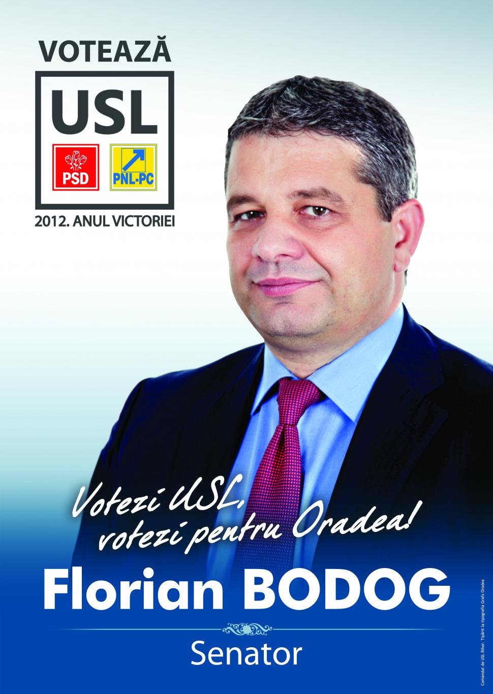 (P) Medicul FLORIAN BODOG, candidatul USL în Colegiul 4 Senat Oradea: "Românii nu trebuie să uite un lucru: fără Parlament şi fără participare la vot, nu există viață democratică!" 182242