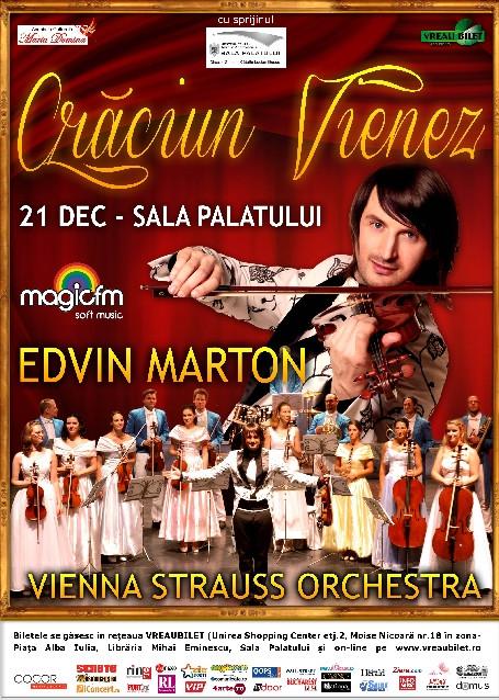 Iubitorii de muzică clasică vieneză pot opta pentru "Crăciunul Vienez" al Vienna Strauss Orchestra şi Edvin Marton 183525