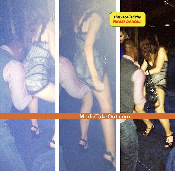 Aşa a înţeles ea că trebuie să se distreze. Imaginea postată în ziua de Crăciun, pe site-ul unui club 185026