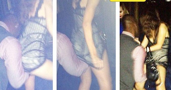 Aşa a înţeles ea că trebuie să se distreze. Imaginea postată în ziua de Crăciun, pe site-ul unui club 185027