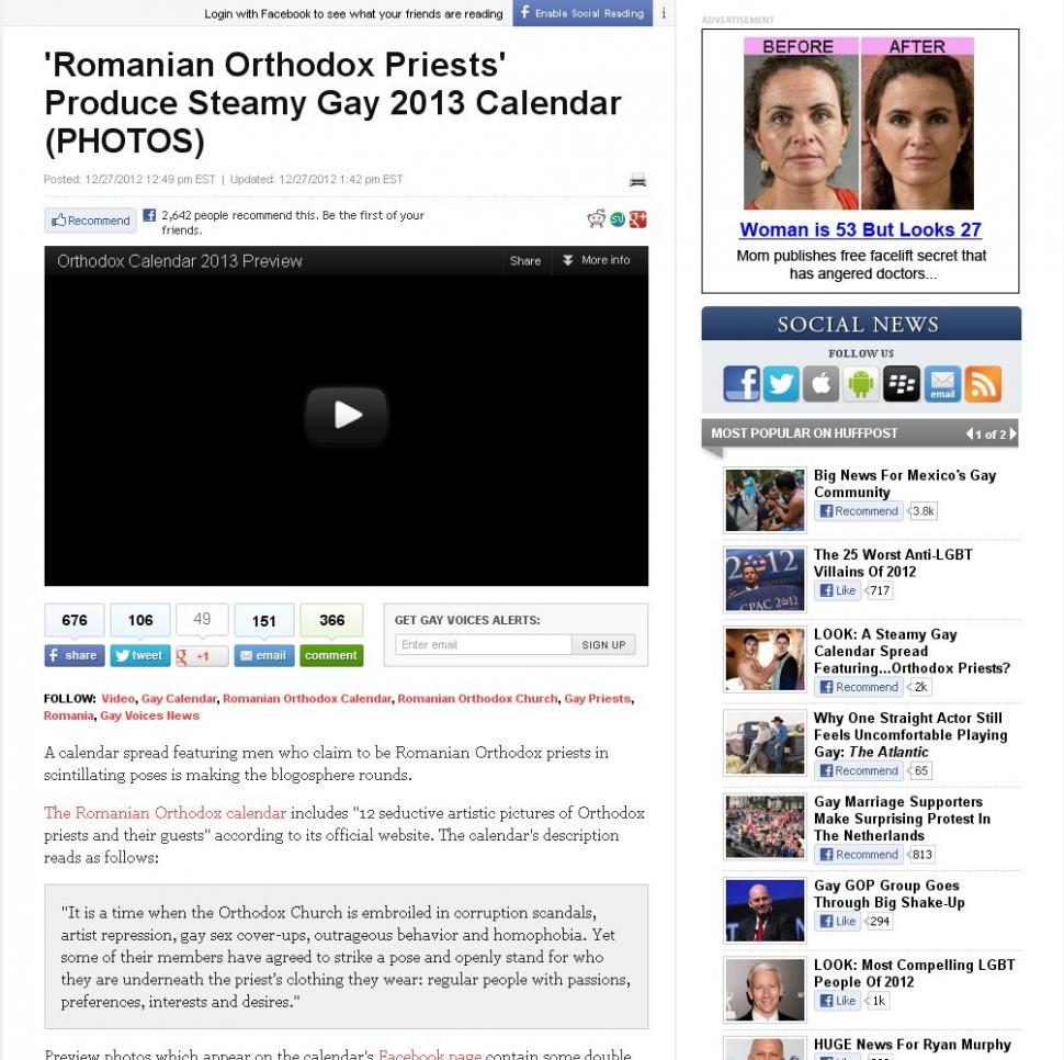 Calendarul "ortodox" care A INFLAMAT Patriarhia Română. Aşa-zişi preoţi români, în ipostaze PROVOCATOARE 185331