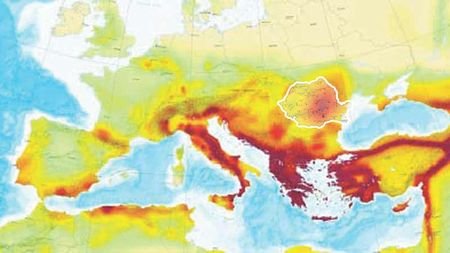 Harta care ne arată ce se poate petrece în România. În această dimineaţă, seismologii au înregistrat un nou cutremur