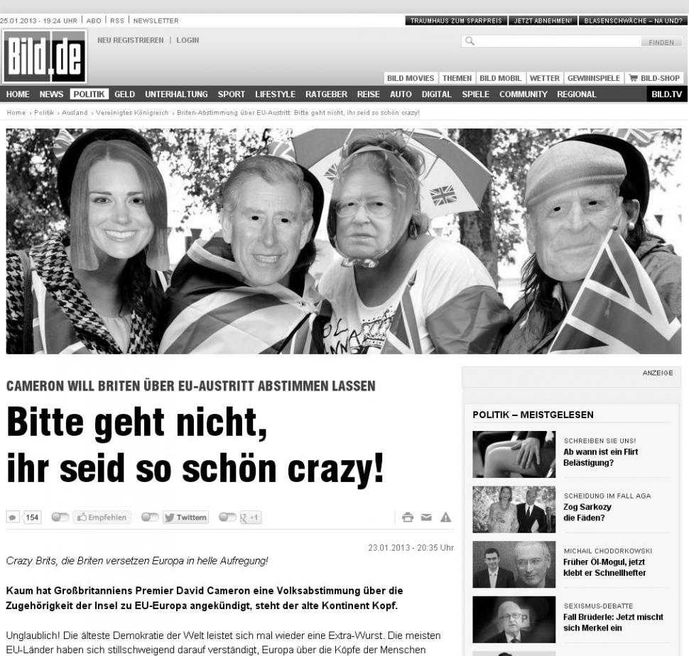 Britanicii şi nemţii, un "love story" fragil. The Sun şi Bild dezbat dacă AU sau NU motive să se iubească 189701