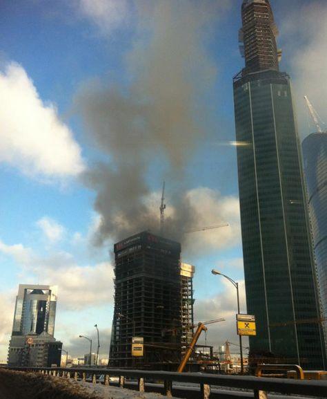 Moscova. Incendiu puternic la un bloc turn din centrul oraşului 189584