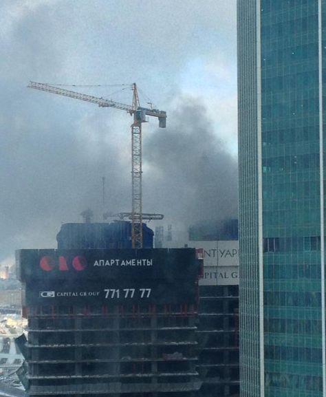 Moscova. Incendiu puternic la un bloc turn din centrul oraşului 189586