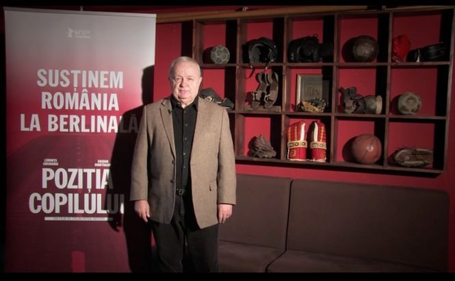 Campionul transmisiilor live, Cristian Ţopescu,  susţine filmul „Poziţia copilului” la Berlinală