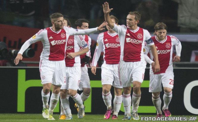 Steaua a pierdut meciul tur din 16-imile de finală ale Europa League, 0-2 cu Ajax Amsterdam