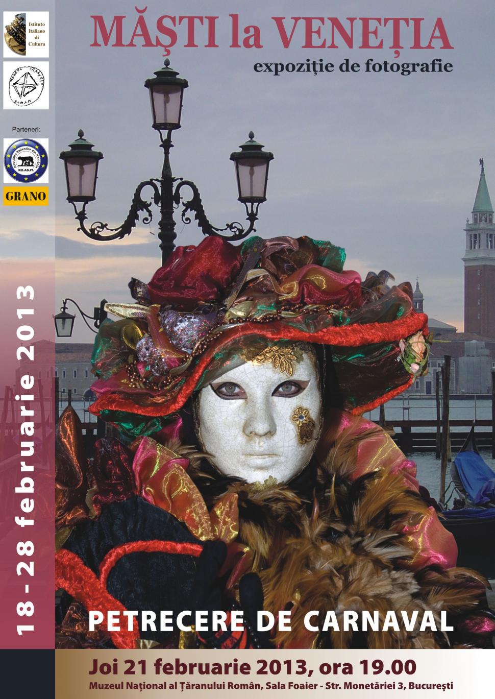 Intraţi în lumea fascinantă a Carnavalului de la Veneţia. Institutul Italian de Cultură vă învită la expoziţia de fotografie „Măşti la Veneţia” 193922