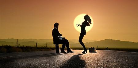 Siluete surprinse de obiectivul aparatului în razele apusului de soare 195495