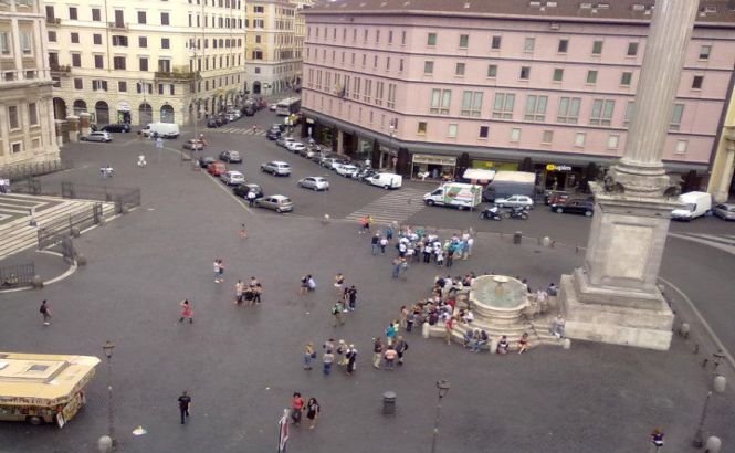 JAF eşuat pe străzile din centrul Romei