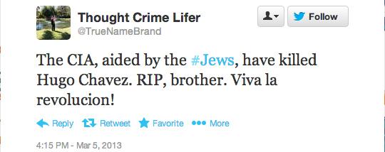 Ce a apărut pe Twitter la câteva minute după ce a fost anunţată moartea lui Chavez. Mulţi erau americani 196801