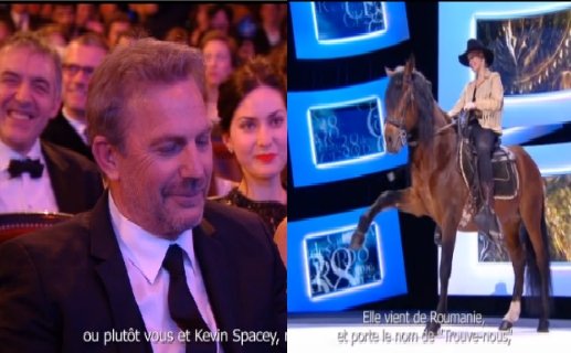 Francezii fac iar &quot;glume&quot;: O &quot;vacă românească&quot; pentru Kevin Costner la gala Premiilor César  