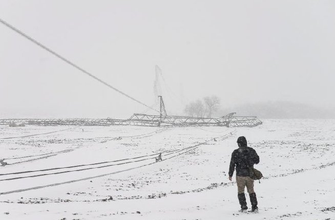 Aproximativ 60.000 de gospodării din Ungaria au rămas fără curent, în urma ninsorilor