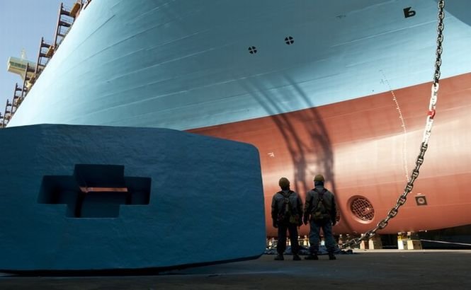 Construcţia celui mai mare vapor din lume în doar 76 de secunde