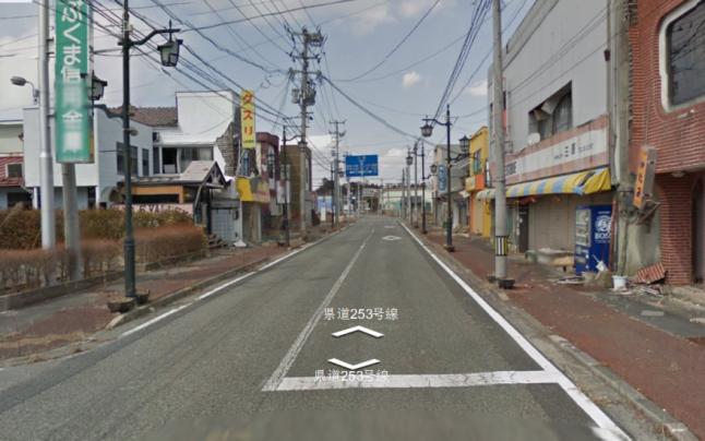Locul pe unde a trecut moartea, fotografiat de Google Street View. Vezi oraşul fantomă de lângă Fukushima 200687