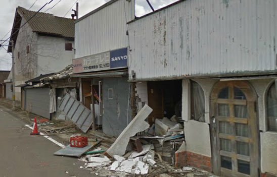 Locul pe unde a trecut moartea, fotografiat de Google Street View. Vezi oraşul fantomă de lângă Fukushima