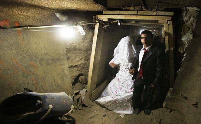 Nuntă în Fâşia Gaza. Vezi ruta inedită a unei mirese egiptene 200674