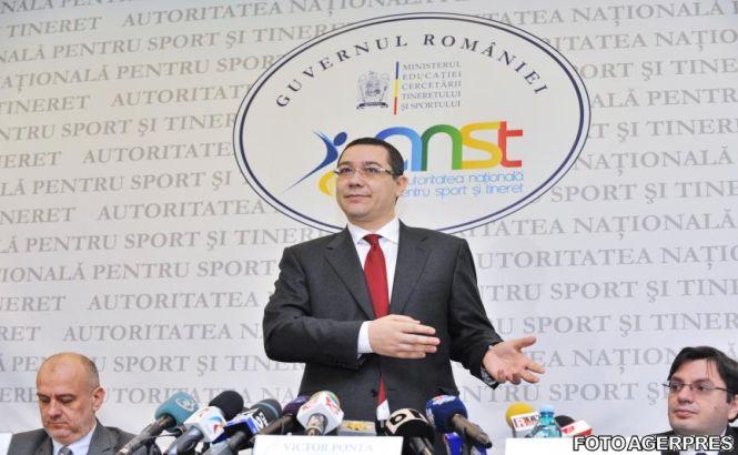 Victor Ponta cere urgentarea elaborării unui pachet legislativ pentru susţinerea sportului românesc