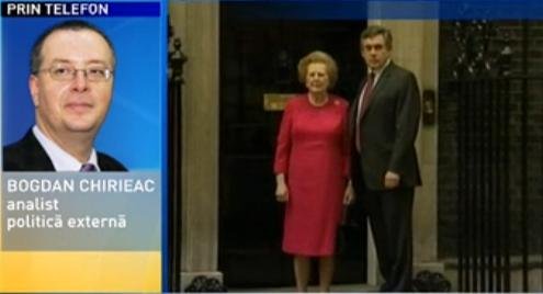 Bogdan Chirieac: Margaret Thatcher a fost pentru Europa şi Marea Britanie ceea ce a fost Reagan pentru SUA