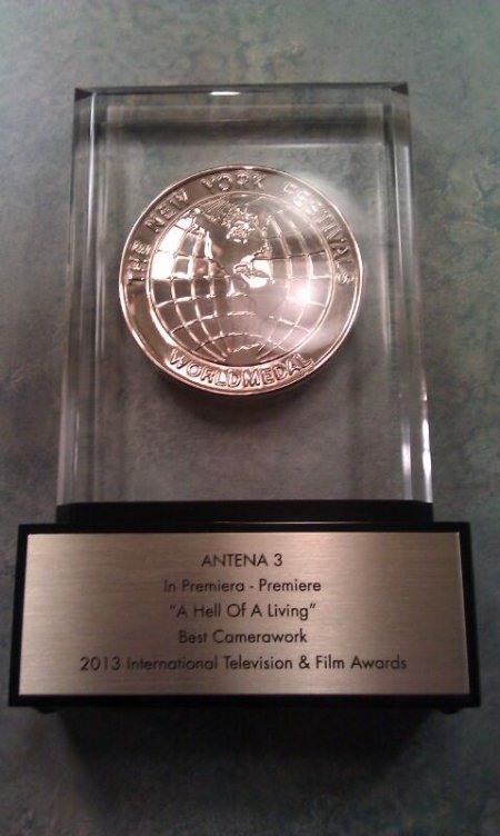 Antenna 3, awarded the Gold World Medal in the  New York Festivals of World’s Best Television &amp; Films 2013