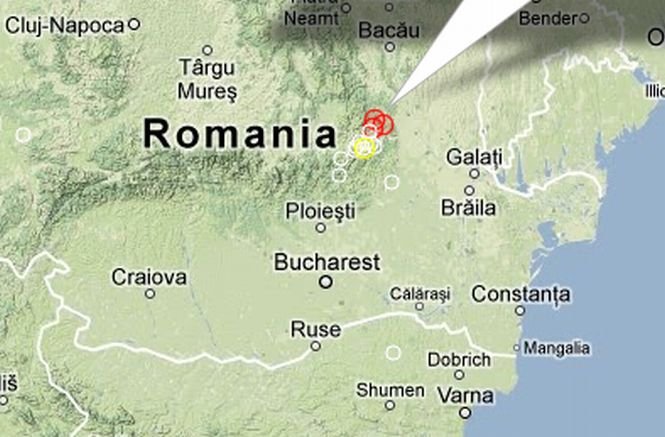 România s-a cutremurat în prima zi de Paşte. Trei seisme s-au produs în zona Vrancea