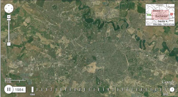 Cum s-au schimbat oraşele din România pe parcursul a trei DECENII. Proiectul uimitor făcut de Google